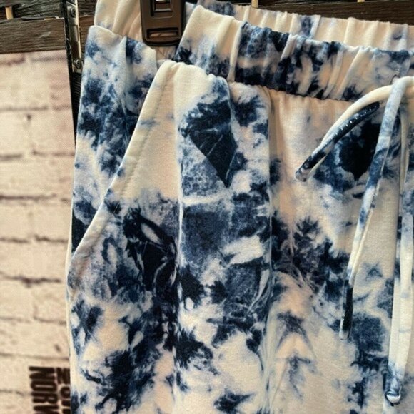 Swimsuit for All XL Blue Tie-Dye Drawstring Pockets Lounge Pants - Picture 4 of 5
